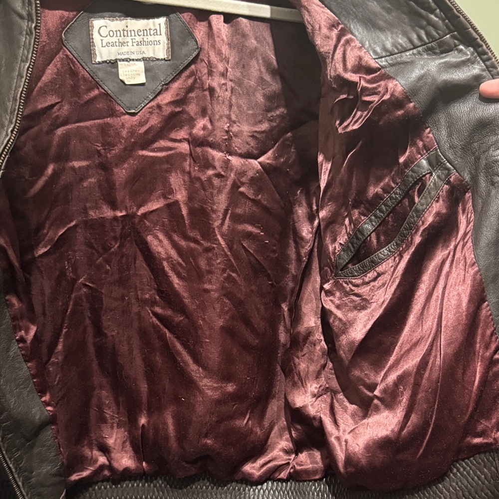 Continental Fashions Leather Crocodile Bomber Jacket 1970s - Picture 10 of 10
